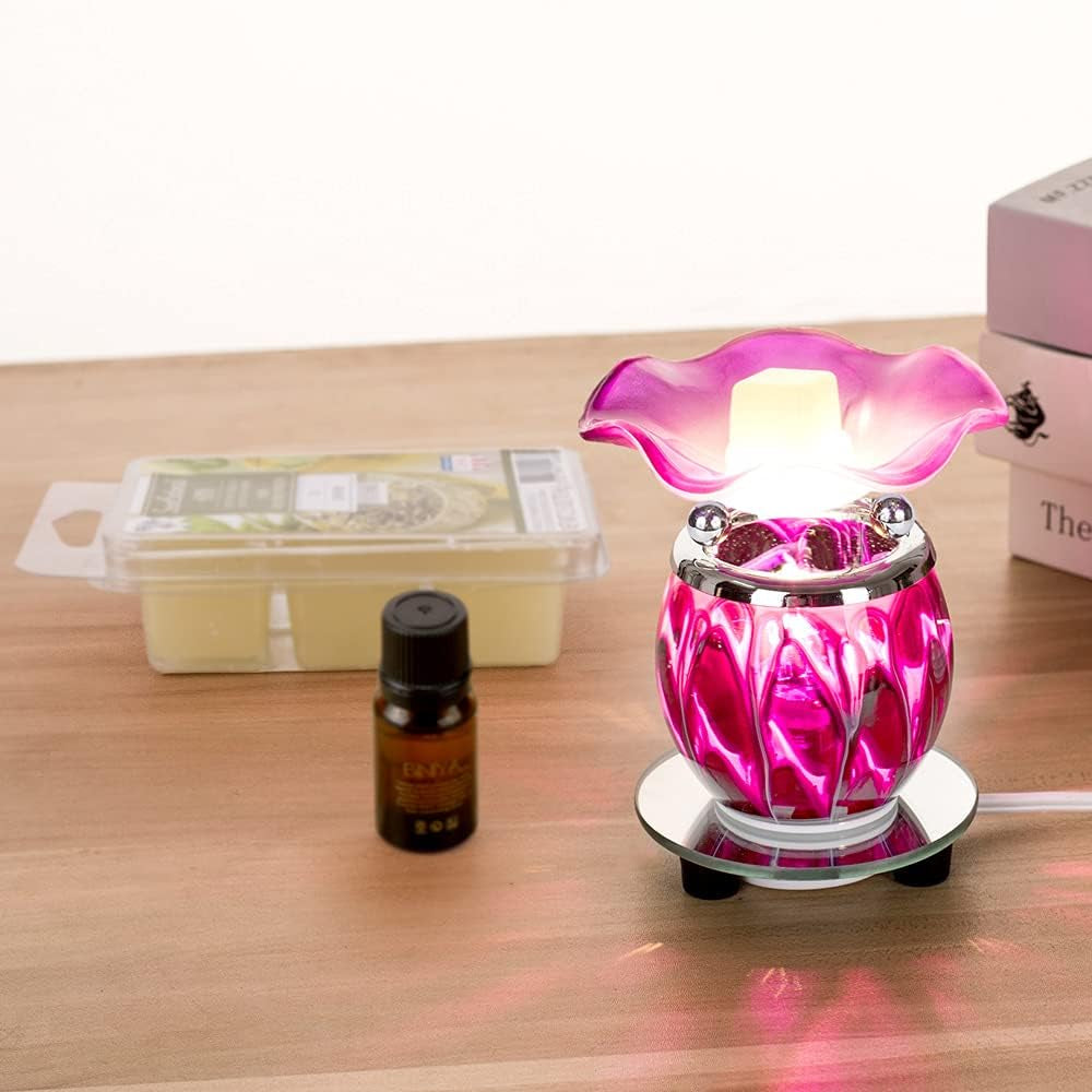 3 in 1 Electric Oil Warmer Scented Warmer Candle Wax Melt Warmer Fragrance Oil Burner(Lw-Purple2)