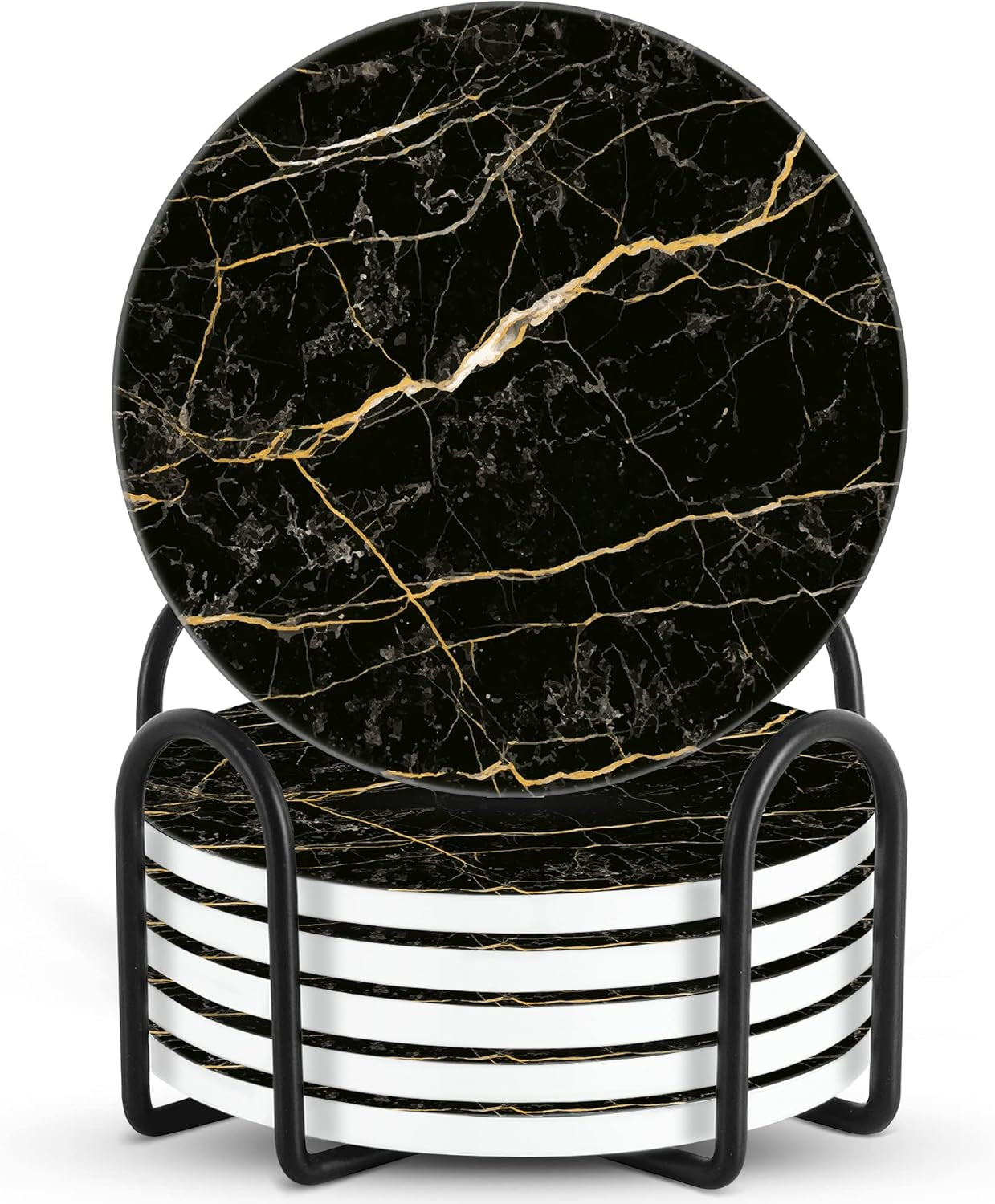 Stone Ritual Coasters - Black Gold