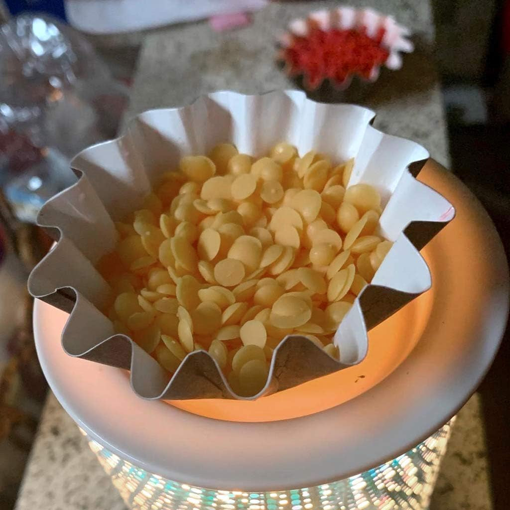 Pack of 100 Reusable Wax Melt Warmer Liners Tray, Leakproof Wax Liners Tray for Electric Wax Warmers, Plug in Warmers, Candle Warmer, Wax Melter and Wax Burner