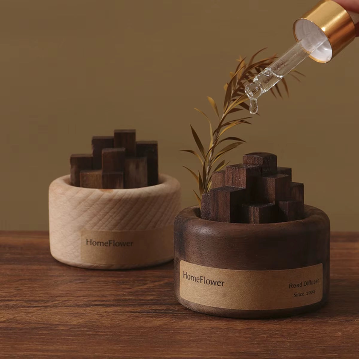 Wooden Essence Diffuser or Silent Scent Block