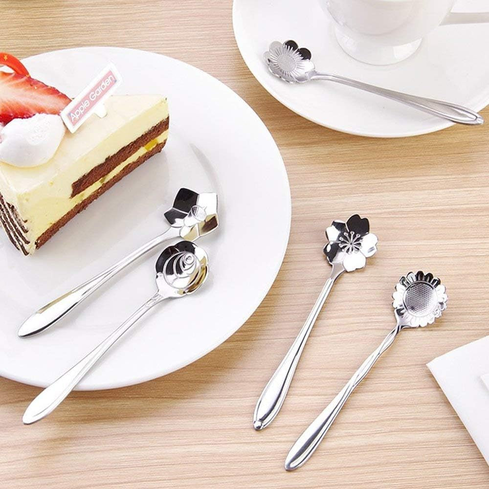 Petal Silver Tea Spoons