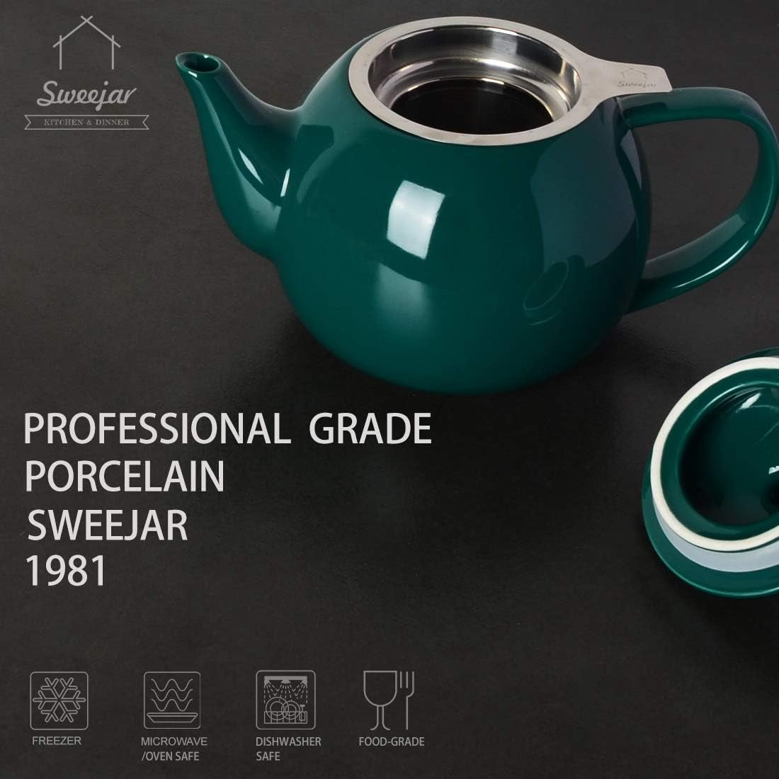 Porcelain Infuser Teapot (Jade)