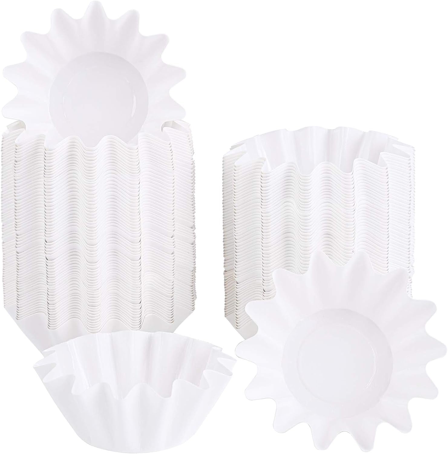 120 Pieces Wax Melt Warmer Liners Leakproof Wax Tray Reusable Wax Liner Candle Popper Liner for Scented Wax, Candle Warmer, Plug in Warmers, White