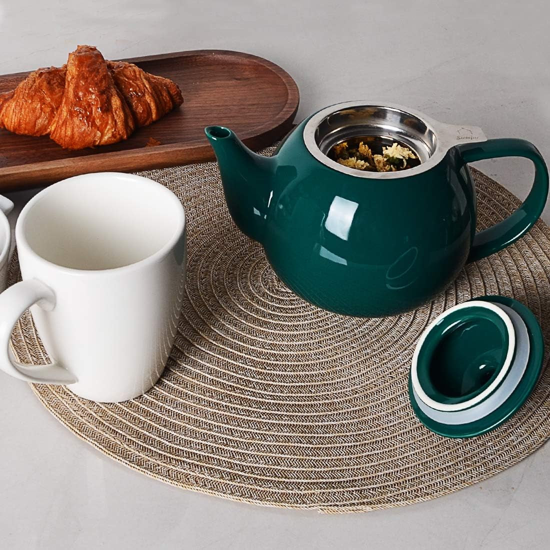 Porcelain Infuser Teapot (Jade)