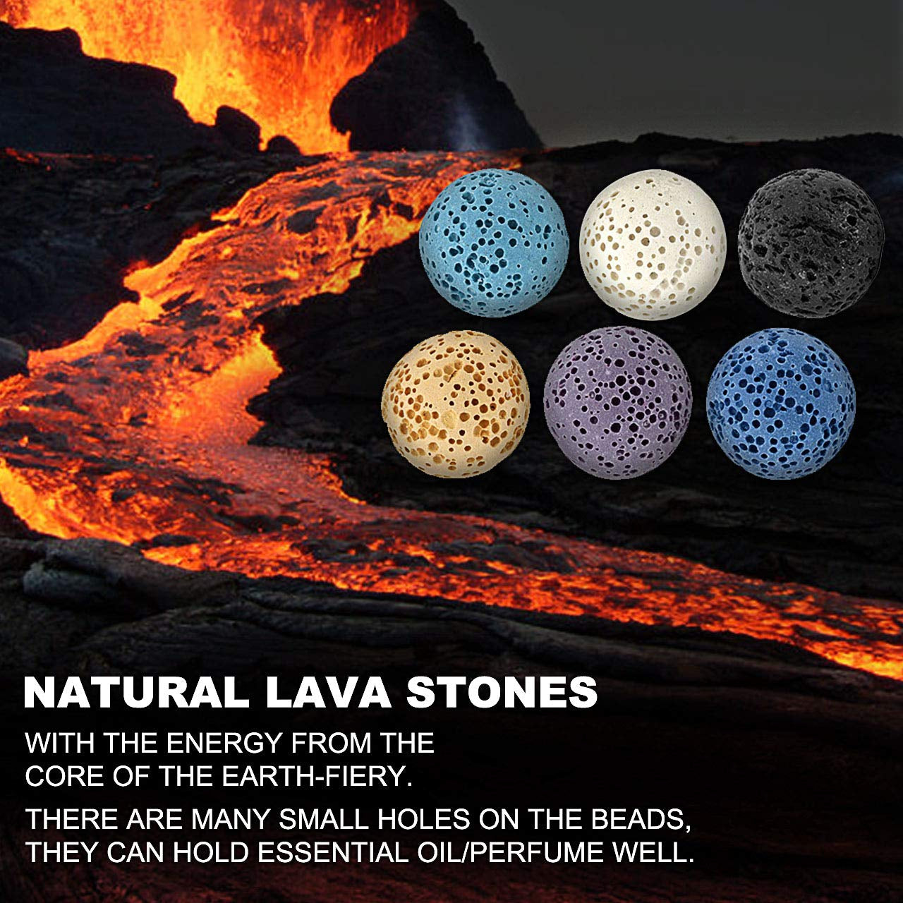 Lava Stone Diffuser Set