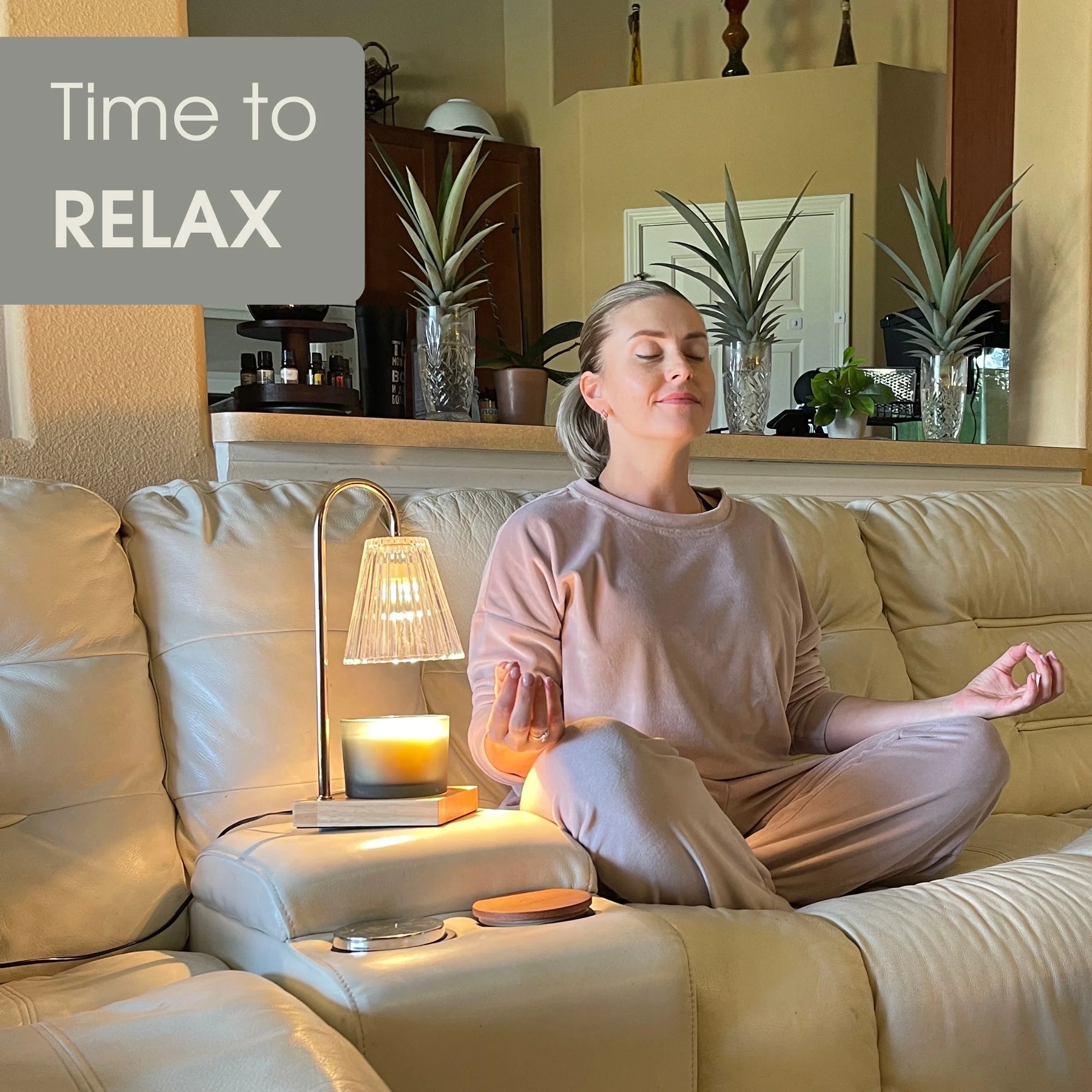 Electric Candle Warmer Lamp Adjustable Wax Melter Light for Jar Candles with Timer and Dimmer Wax Warmer Lamp for Home Decor