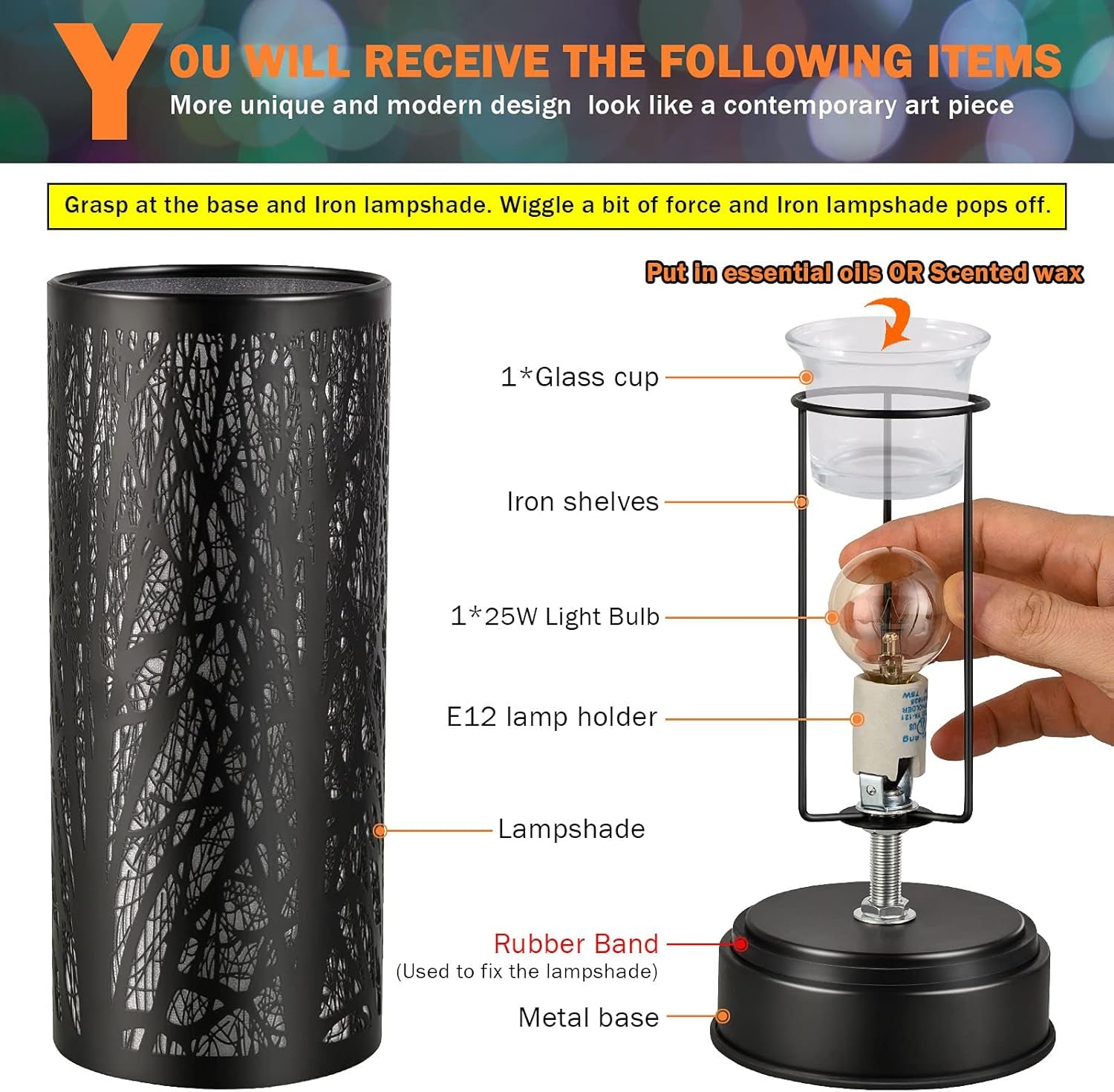 Wax-Melt Warmer for Scented Wax-Melter Candle-Burner - Electric Scentsy Scent Tart Warmer Oil Heater for Home Decor