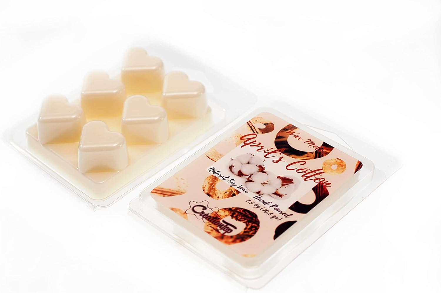 Scented Wax Melts Wax Cubes - Wax Warmer Cubes/Tarts - Soy Wax Air Freshener - Jasmine, Lavender, Bergamot, Pink Encounter, Blue Bell, Strawberry (April'S Cotton)