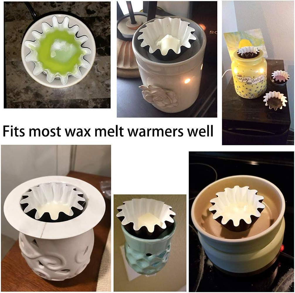Pack of 100 Reusable Wax Melt Warmer Liners Tray, Leakproof Wax Liners Tray for Electric Wax Warmers, Plug in Warmers, Candle Warmer, Wax Melter and Wax Burner