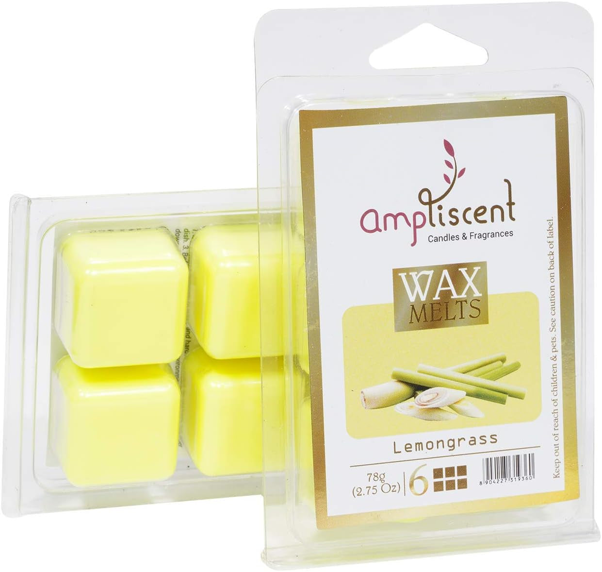 Scented Wax Melts -Wax Cubes Warmer|Candle Wax Air Fresheners|Scented Natural Soy Wax Melt Cubes Aromatherapy, Exotic Jasmine, Lemongrass and English Lavender - Set of 4 (2.5 Oz) Assorted