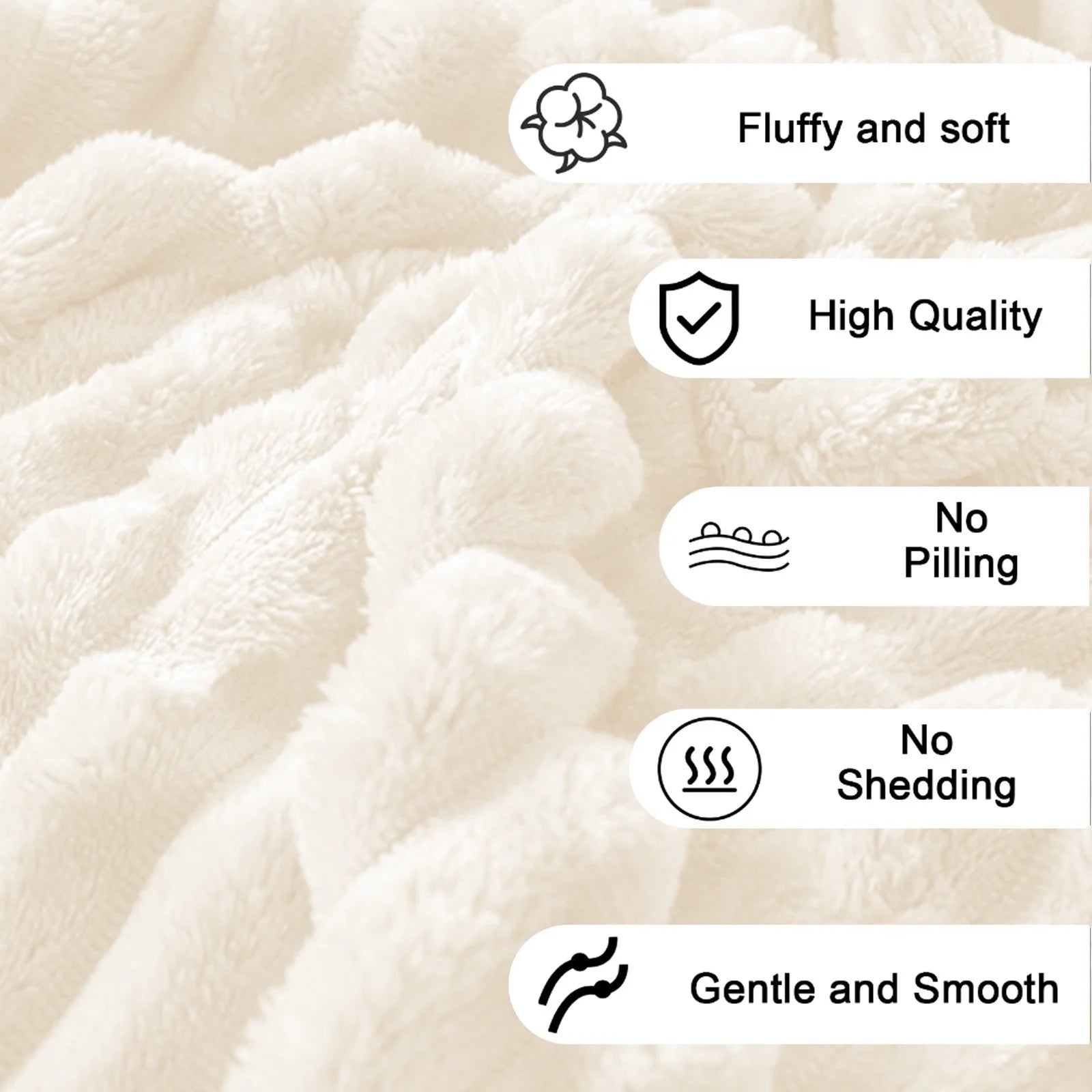 Fleece Throw Blanket, Extra Soft Lightweight Blanket with Strip, Plush Fuzzy Cozy Blankets and Throws for Couch, Bed, Sofa Cozy, Warm and Breathable