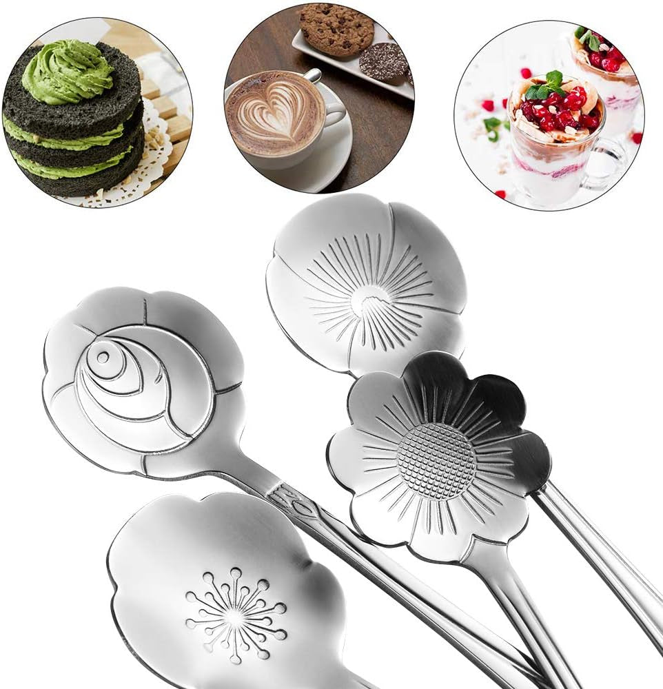 Petal Silver Tea Spoons