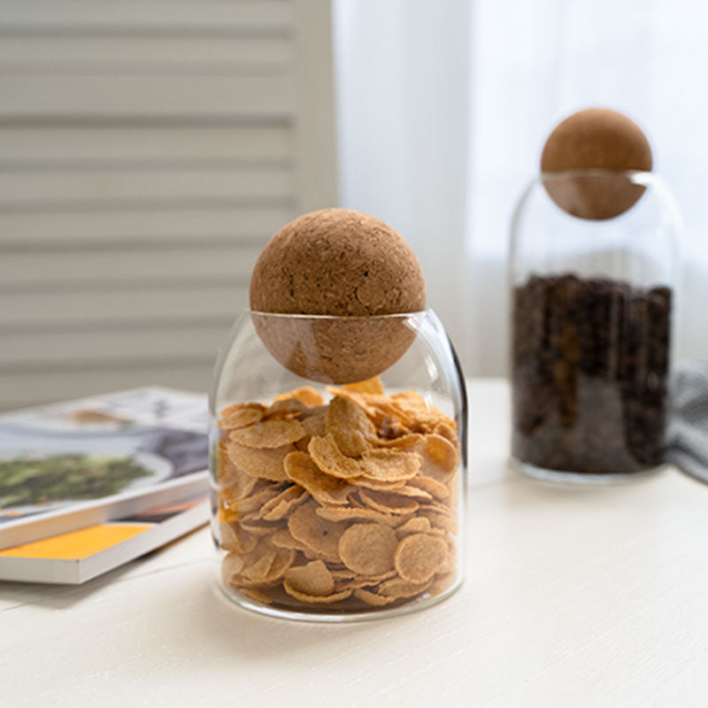 Cork-Seal Glass Jar