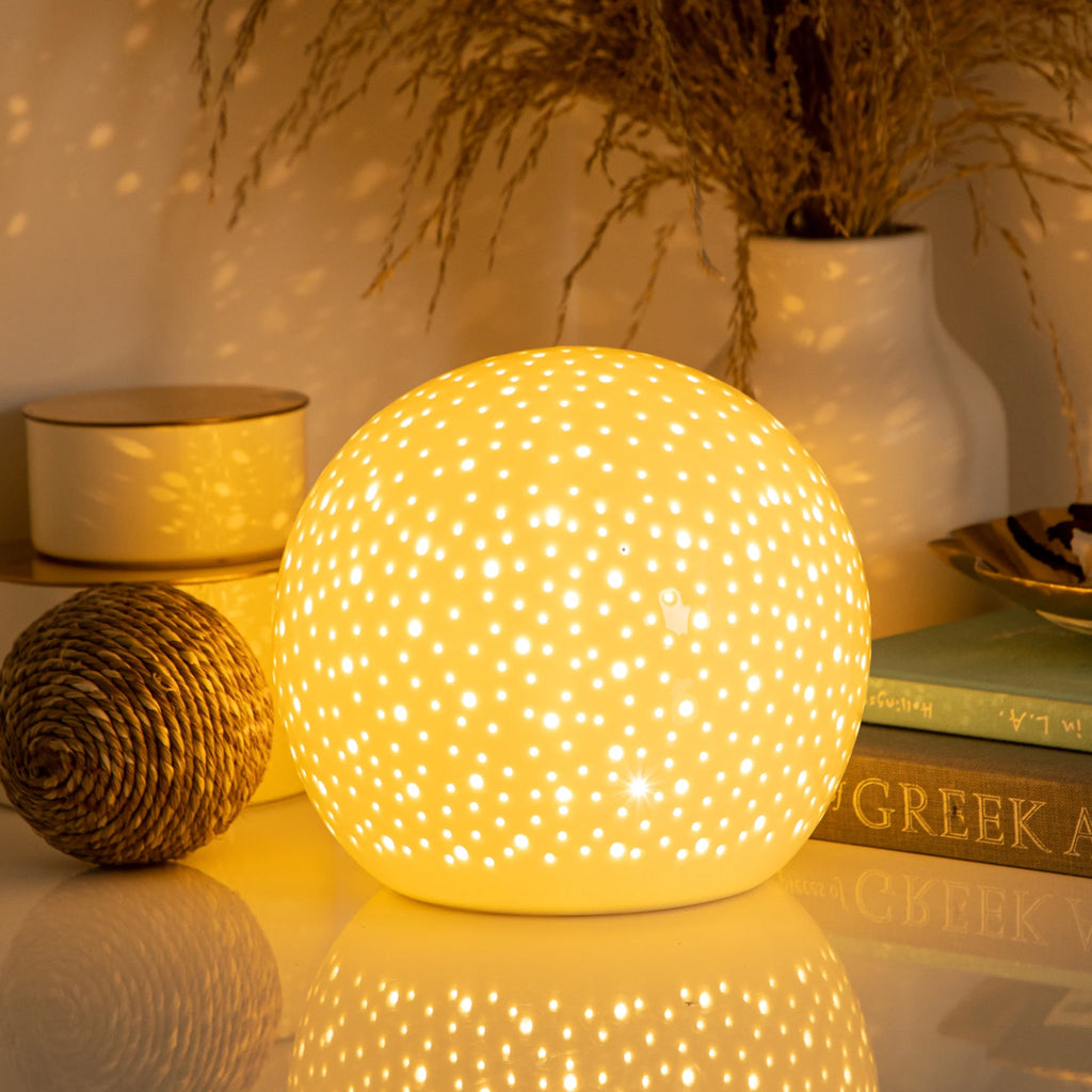 Porcelain Luna Sphere Lamp