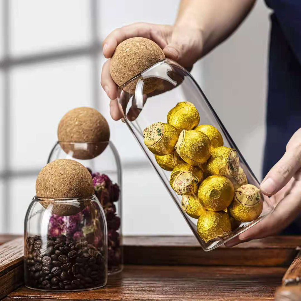 Cork-Seal Glass Jar
