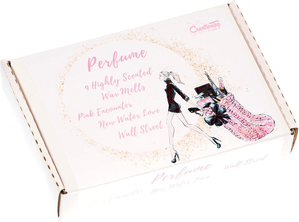Scented Wax Melts Wax Cubes - Wax Warmer Cubes - Luxury Gift Box - Soy Wax Air Freshener - Freshness, Flower Arrangement. Fruit Cocktail, Perfume, Christmas Night (Perfume)