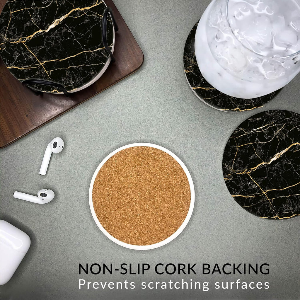 Stone Ritual Coasters - Black Gold