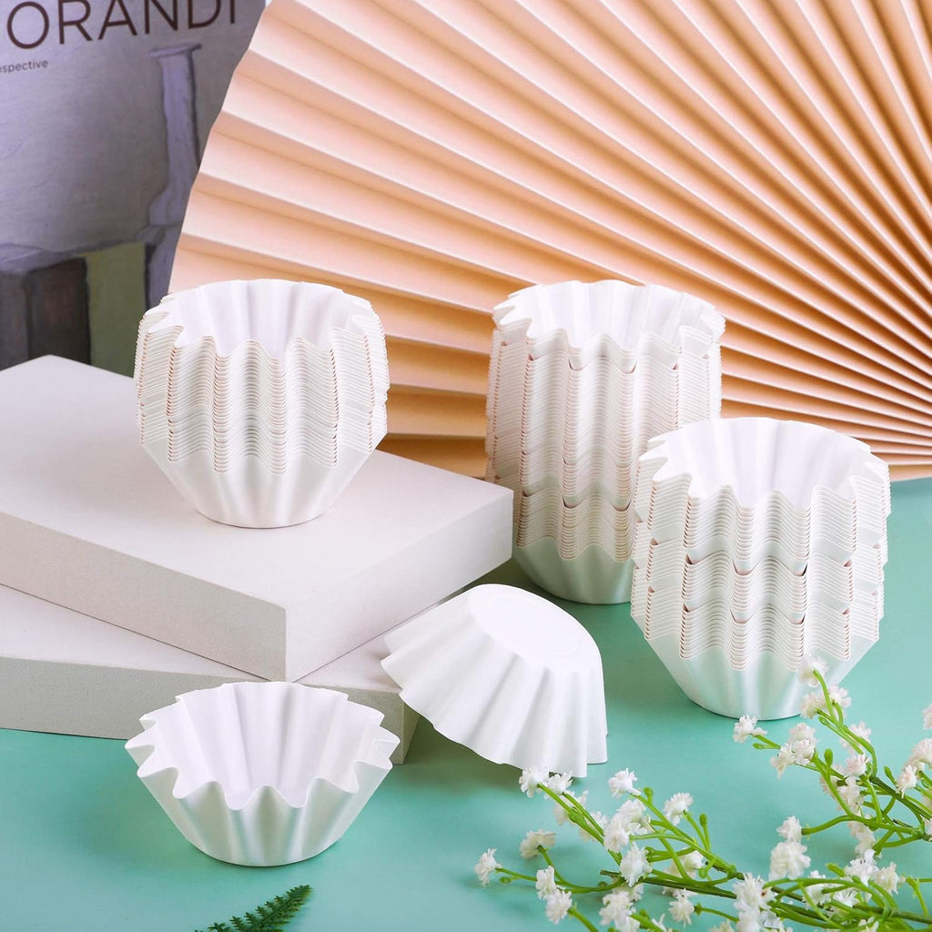 120 Pieces Wax Melt Warmer Liners Leakproof Wax Tray Reusable Wax Liner Candle Popper Liner for Scented Wax, Candle Warmer, Plug in Warmers, White