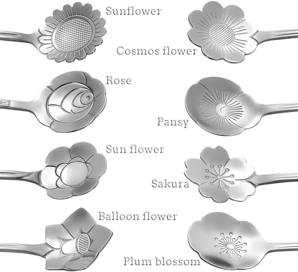 Petal Silver Tea Spoons