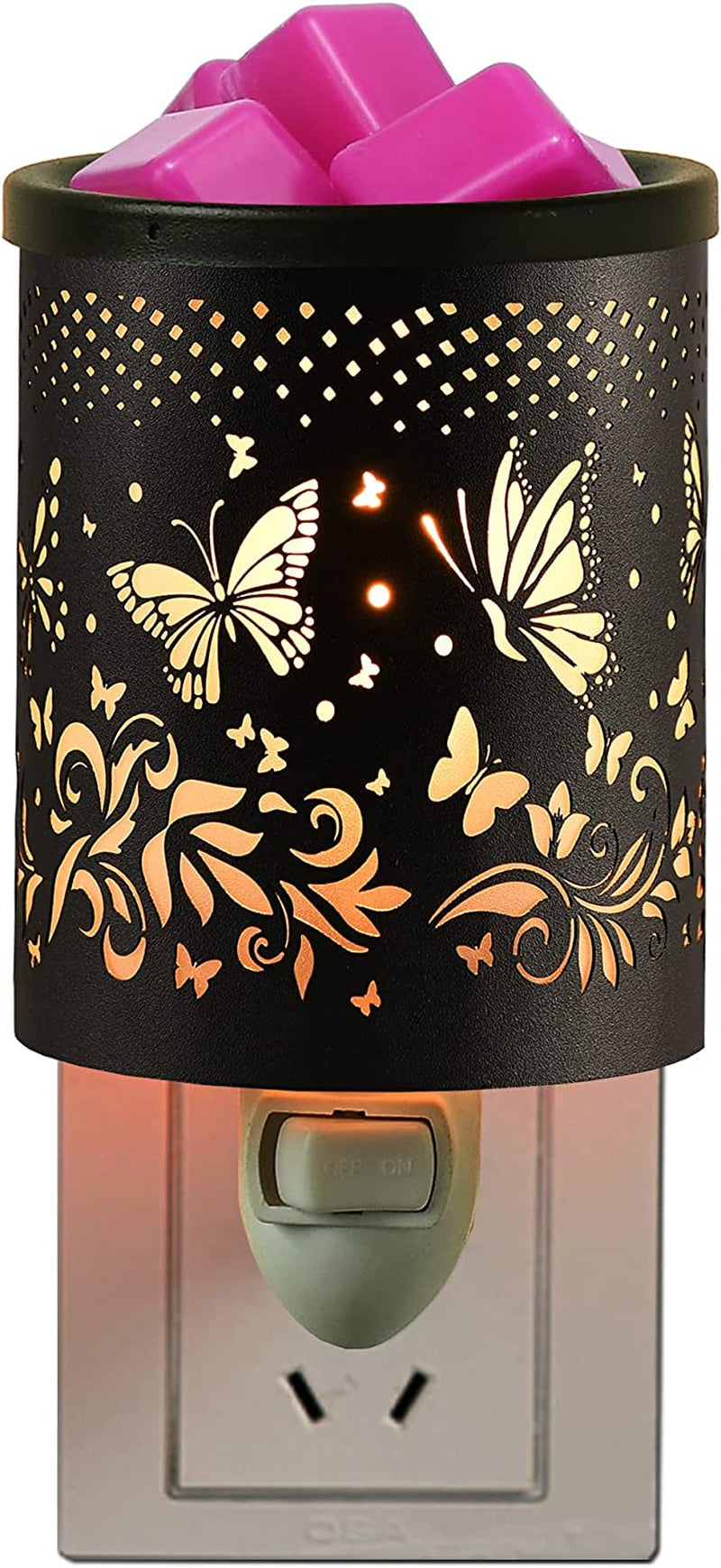 Plug in Wax Warmer，Candle Wax Warmer for Scented Wax Melt Warmer，Electric Wax Burner as Gifts for Mom Grandma Women (Butterfly)…