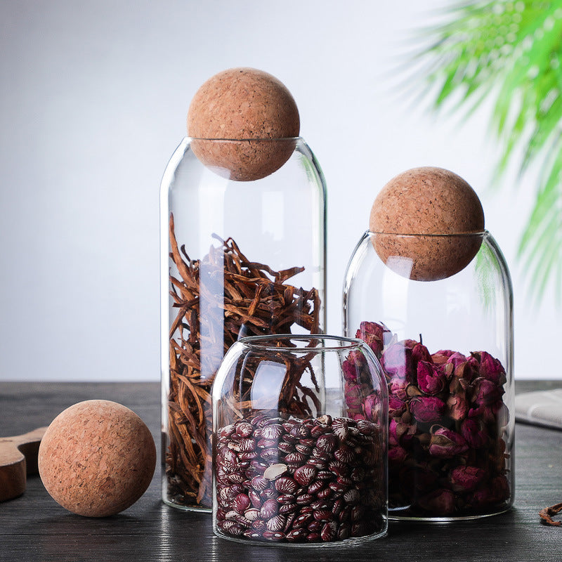Cork-Seal Glass Jar