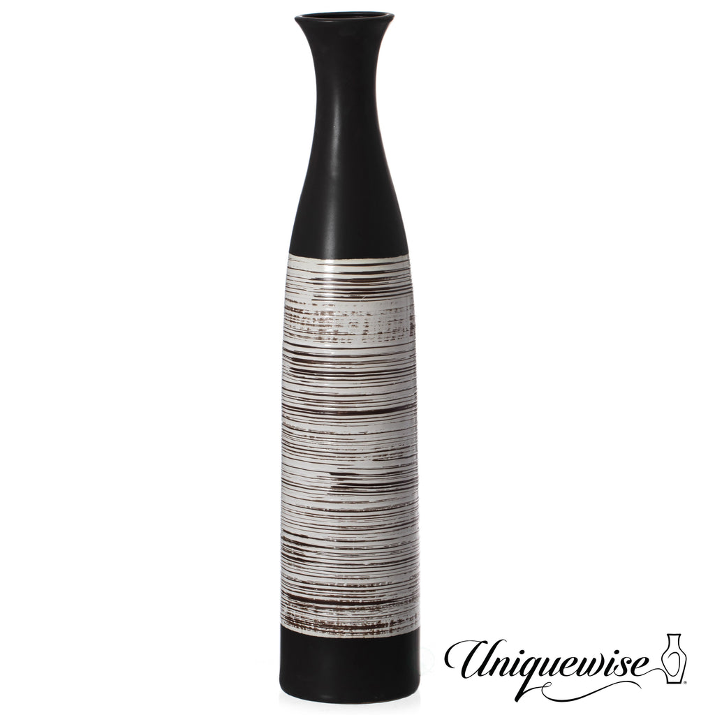 Quiet Contrast Floor Vase