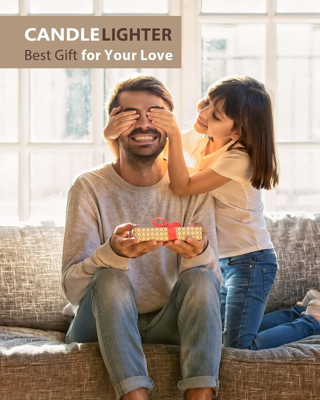 Candle Lighters, Long Electric Lighter Rechargeable USB Lighter with LED Battery Display, Flexible Neck Plasma Arc Lighter for Fireworks Gas Stove BBQ