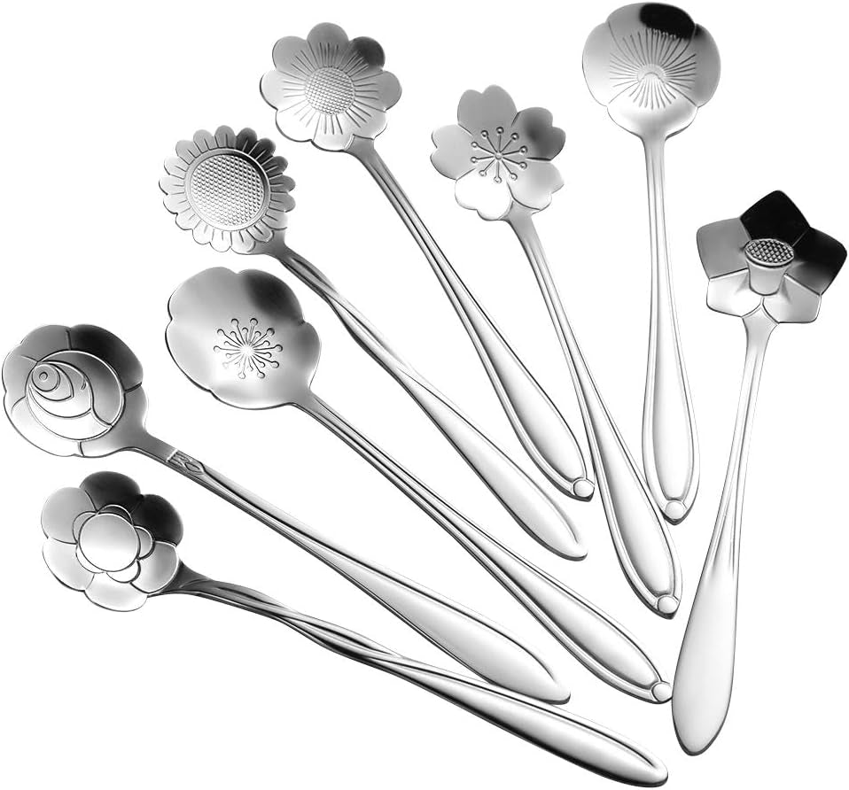 Petal Silver Tea Spoons