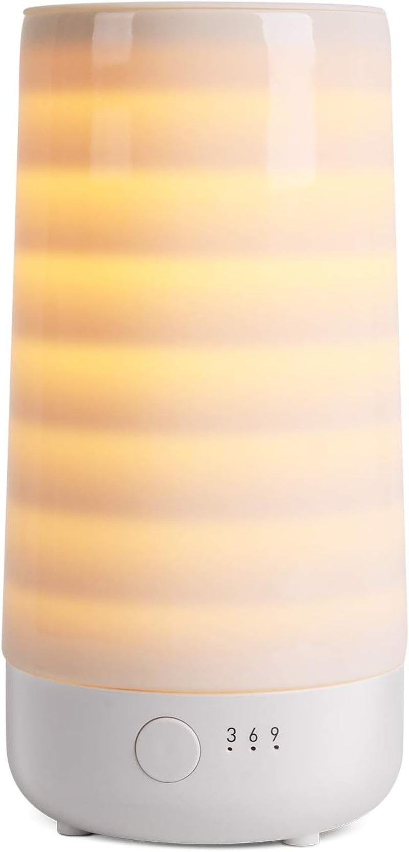 Ceramic Wax Melt Warmer, Electric Wax Melter and Scent Diffuser with Silicone Tray and Automatic Timer, 100% Safe, No Flame, Wick or Soot, Decorative Modern Design, the Tranquil Stripe