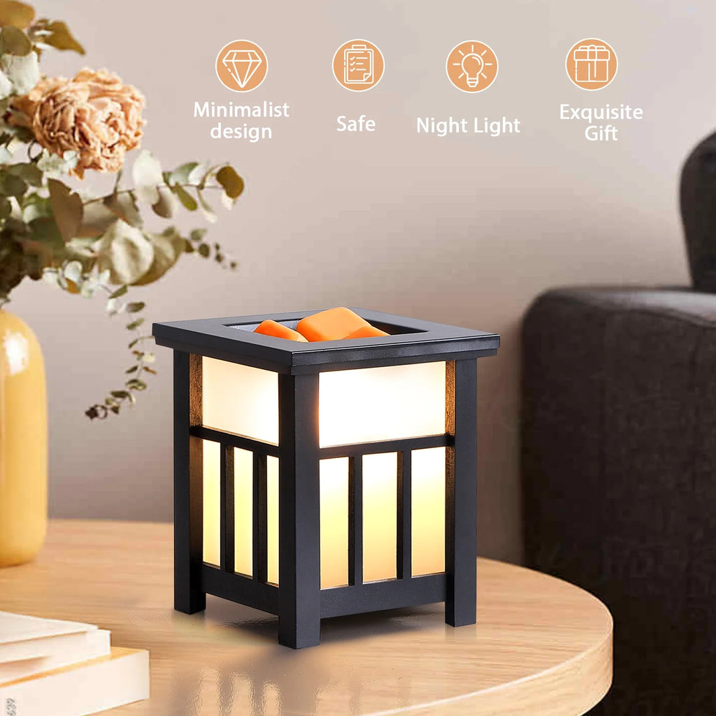 Wax Warmer for Scented Wood Electric Wax Melt Warmer Wax Burner Night Light