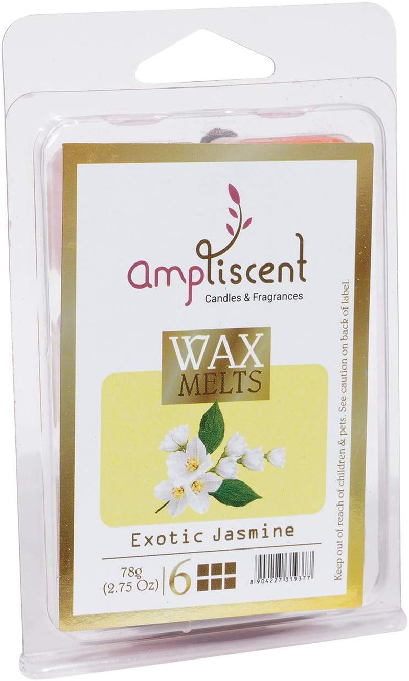 Scented Wax Melts -Wax Cubes Warmer|Candle Wax Air Fresheners|Scented Natural Soy Wax Melt Cubes Aromatherapy, Exotic Jasmine, Lemongrass and English Lavender - Set of 4 (2.5 Oz) Assorted