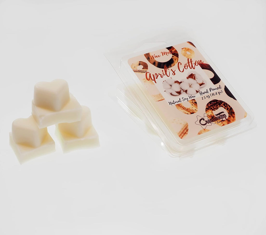 Scented Wax Melts Wax Cubes - Wax Warmer Cubes/Tarts - Soy Wax Air Freshener - Jasmine, Lavender, Bergamot, Pink Encounter, Blue Bell, Strawberry (April'S Cotton)