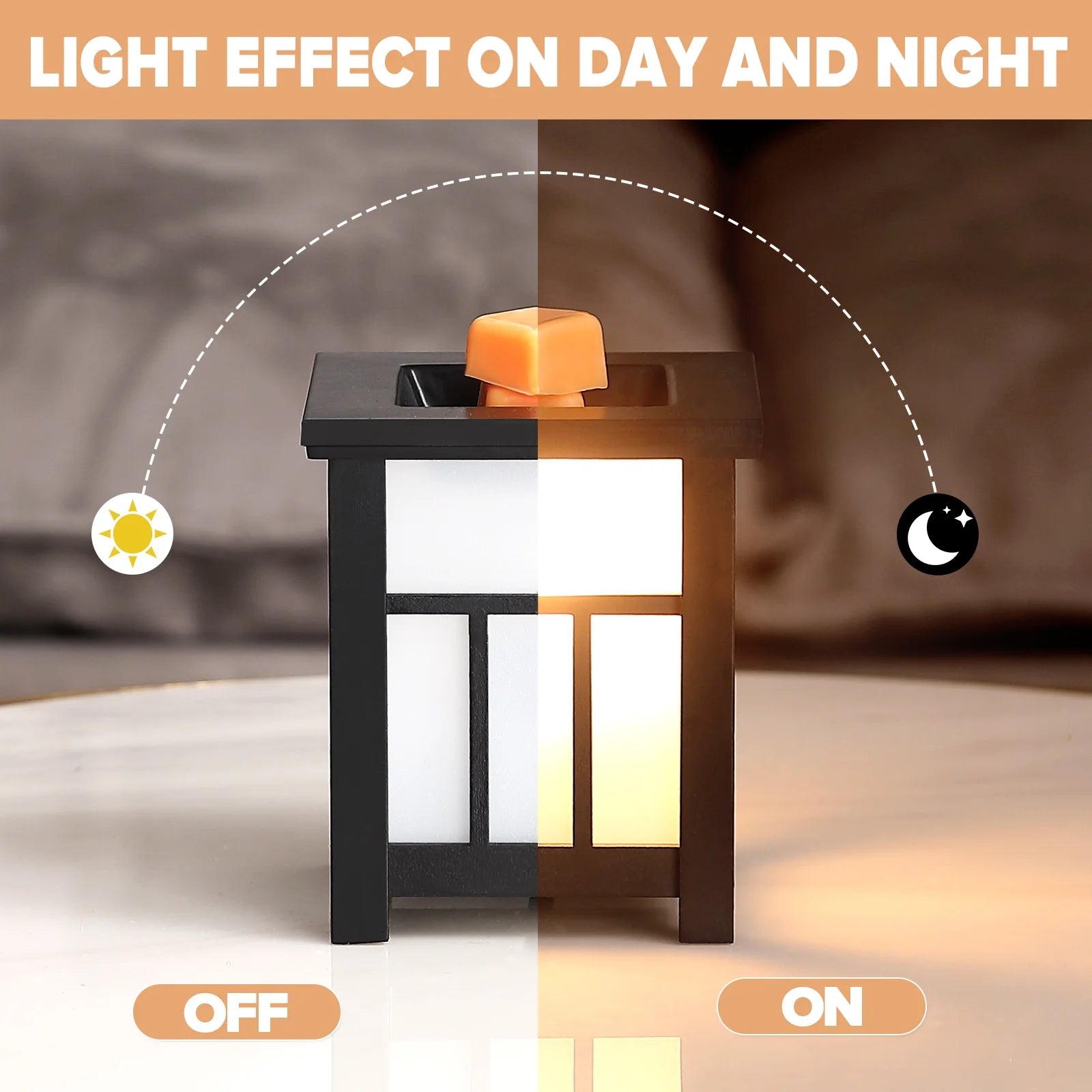 Wax Warmer for Scented Wood Electric Wax Melt Warmer Wax Burner Night Light