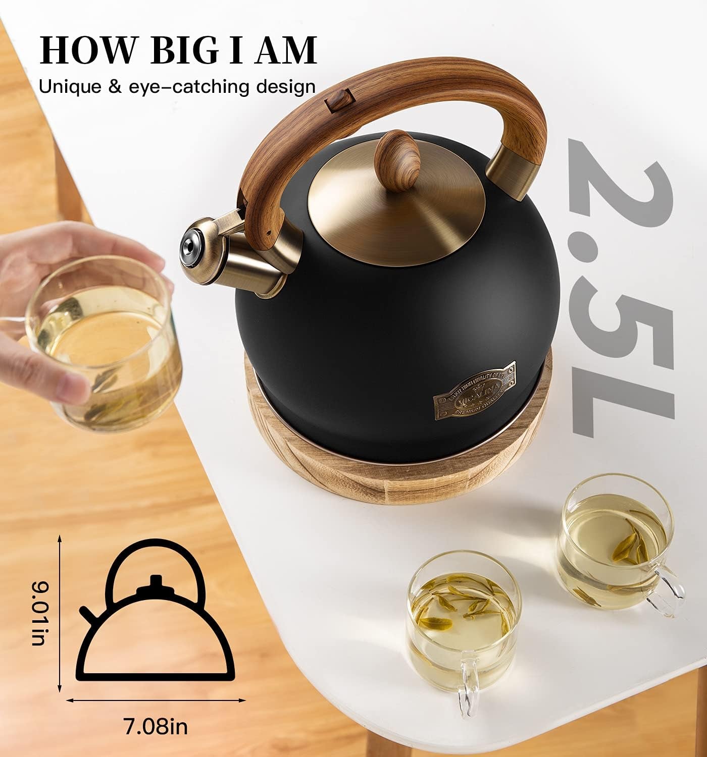 Quiet Pour – Matte Onyx Kettle