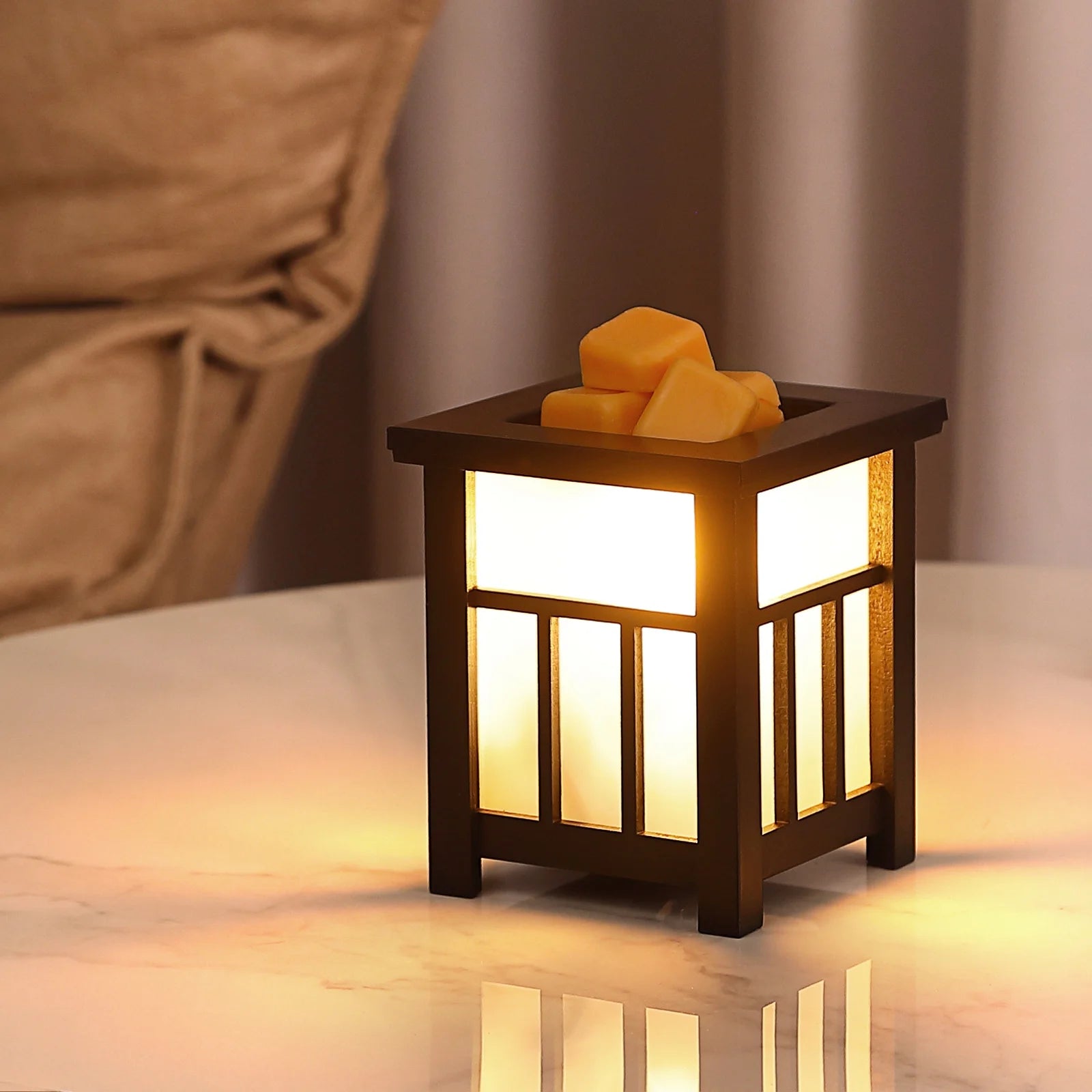 Wax Warmer for Scented Wood Electric Wax Melt Warmer Wax Burner Night Light