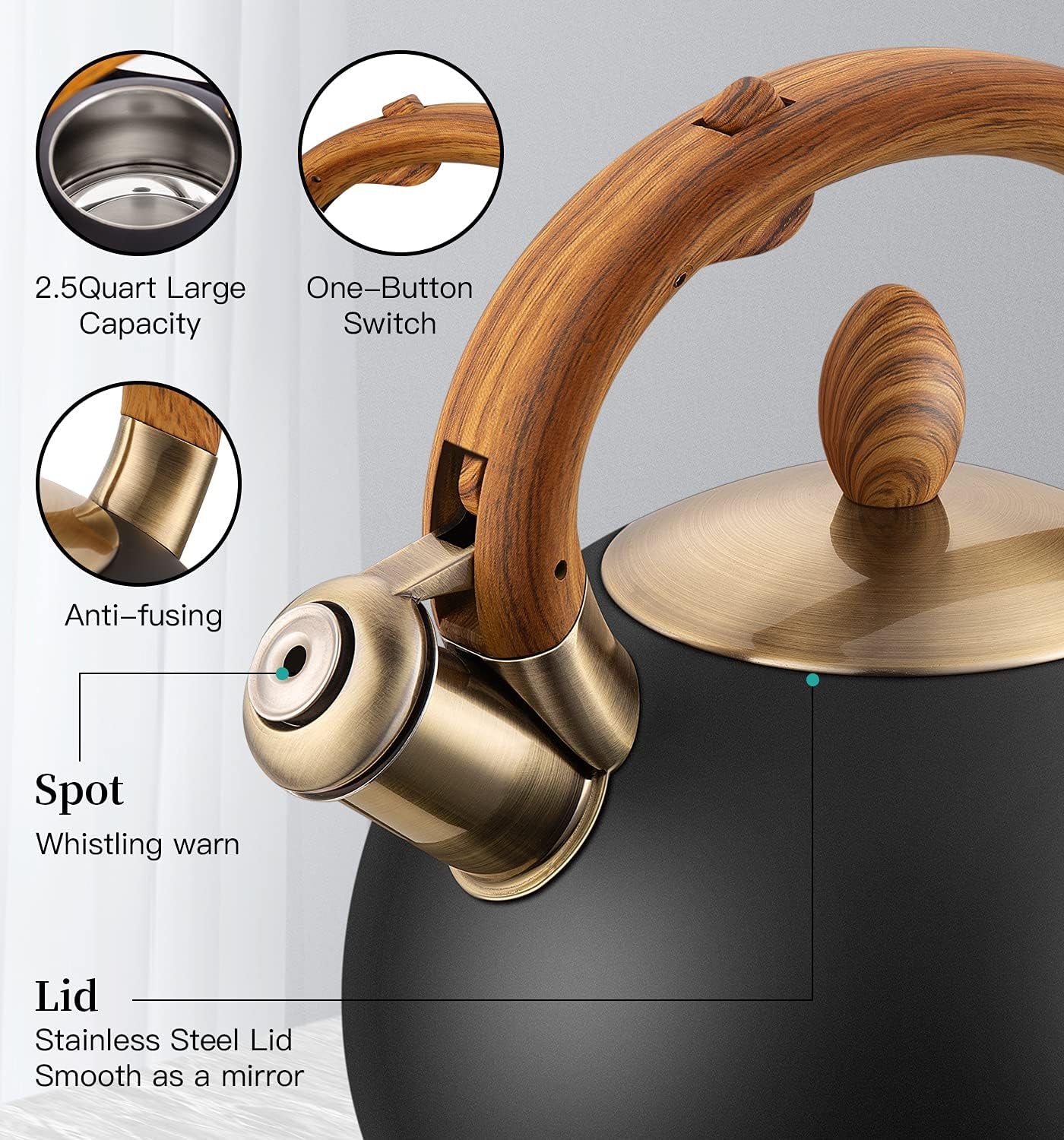 Quiet Pour – Matte Onyx Kettle